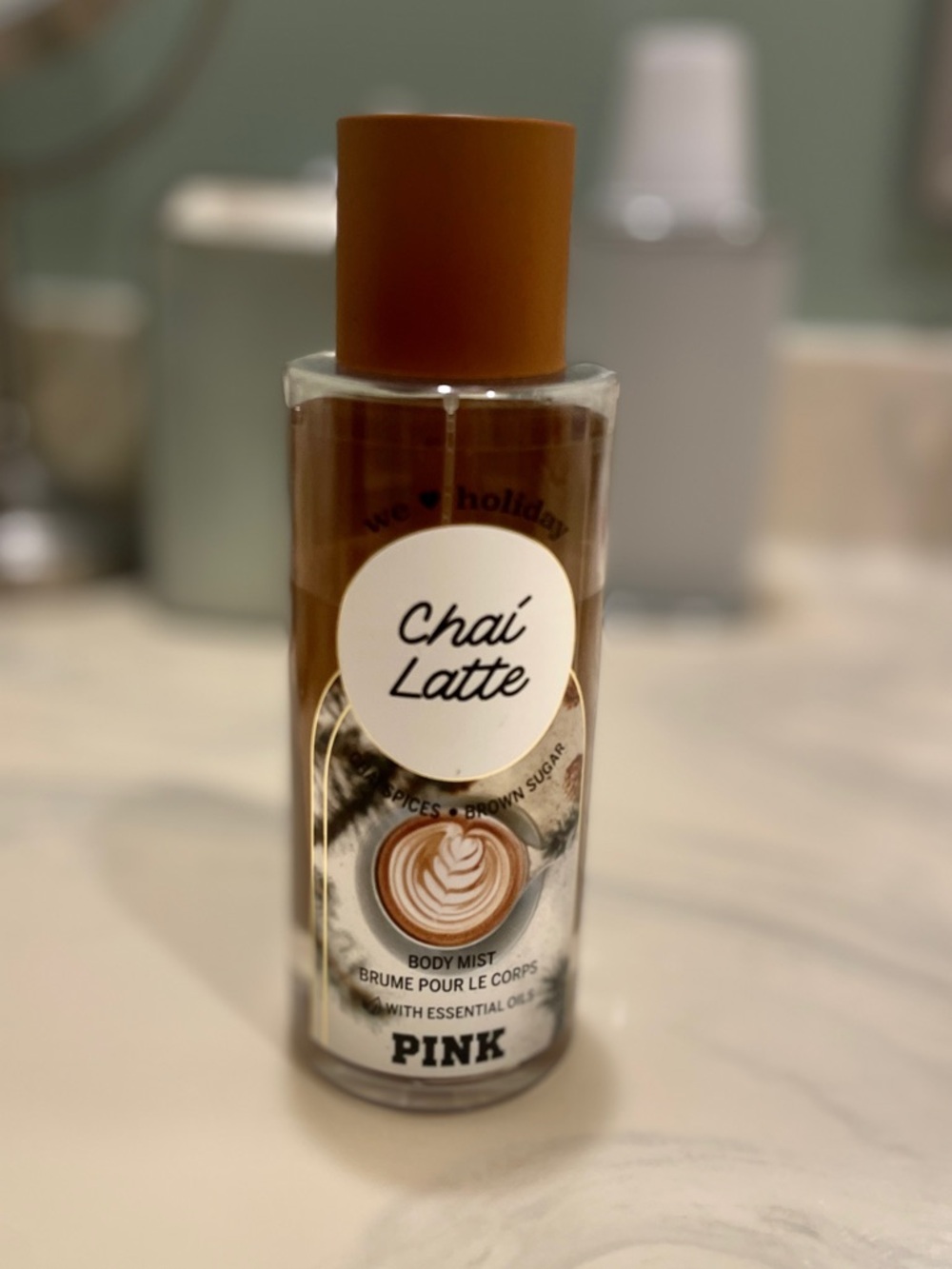 PINK chai latte body mist